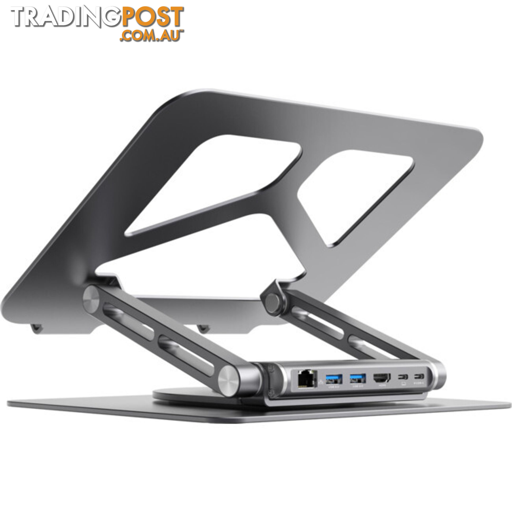 STDS12GRY ROTATING LAPTOP STAND WITH USB-C DOCK STAGE S12