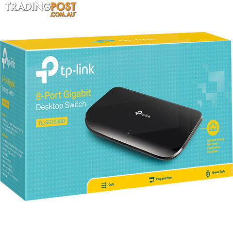 TLSG1008D 8 PORT ETHERNET GIGABIT SWITCH WITH 10/100/1000M DESKTOP - photo 5 of 6