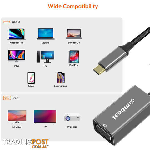 LC7972 USB-C TO VGA ADAPTER TOUGHLINK - photo 5 of 7