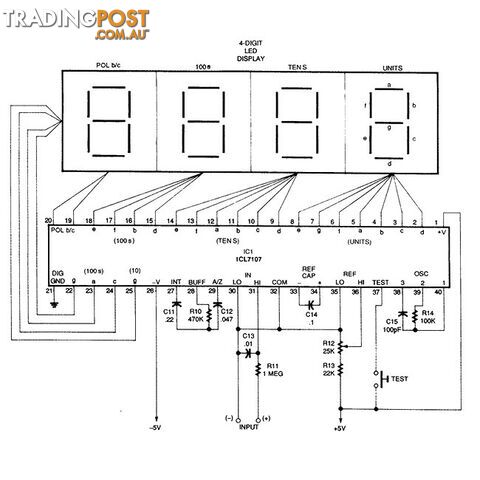 ICL7106CPL 3.5 DIG.A/D CONVERTER LCD - photo 2 of 2