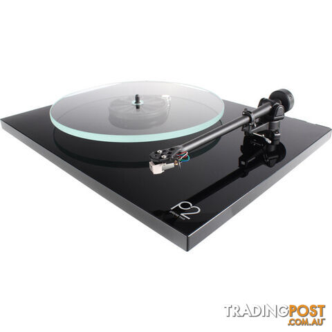 PLANAR2B BLK REGA BELT DRIVE TURNTABLE RB220 TONEARM-FLOAT GLASS PLAT