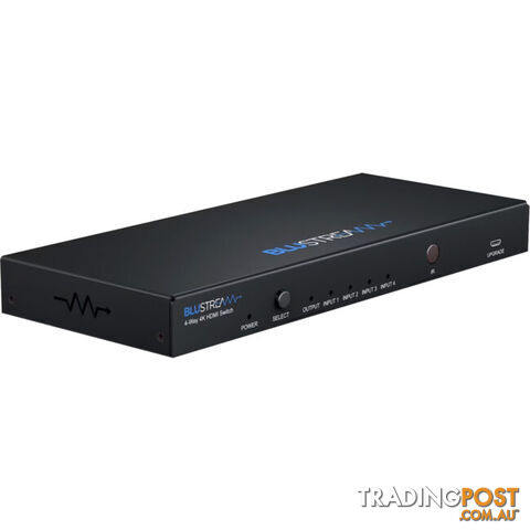 SW41ABV2 4 IN 1 OUT 4K HDMI SWITCH WITH AUDIO BREAKOUT BLUSTREAM