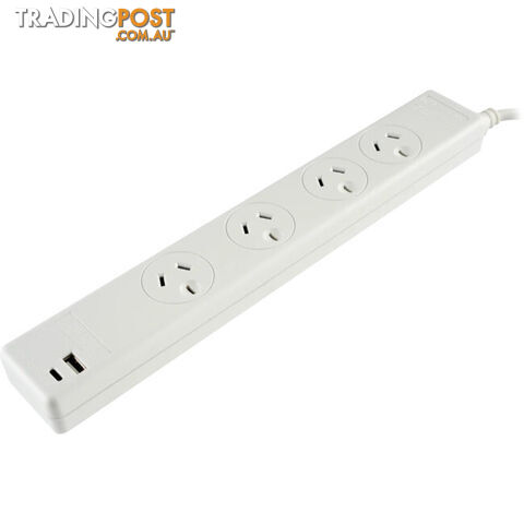 PT2929SUSB3CA 4 WAY POWERBOARD WITH 1 X USB & 1 X USB-C PORTS