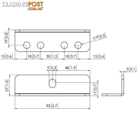 PFA9126 EXTRA BRACKET KIT FOR CONNECT IT INTERFACE BARS - photo 2 of 2