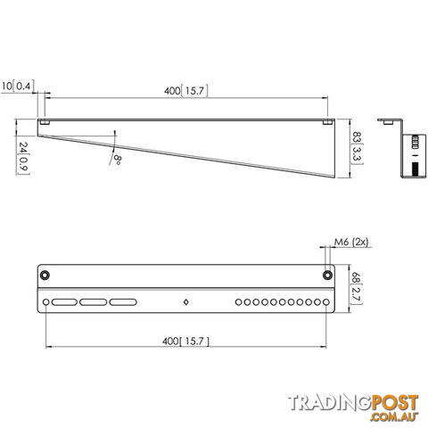 PFA9122 Z BRACKET FOR PFS3504 VOGELS - photo 3 of 3