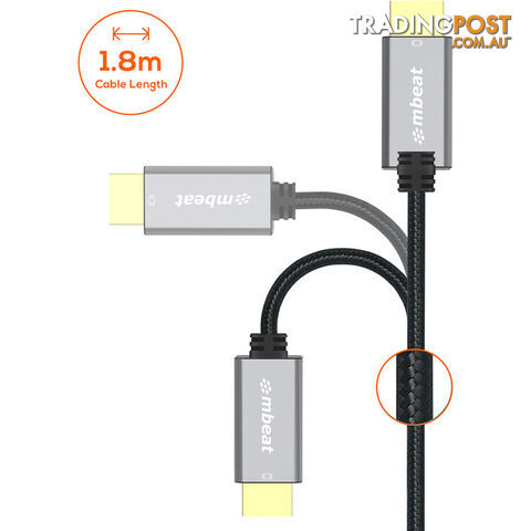 LC7990 1.8M MINI DISPLAY PORT TO HDMI 4K TOUGHLINK - photo 2 of 7