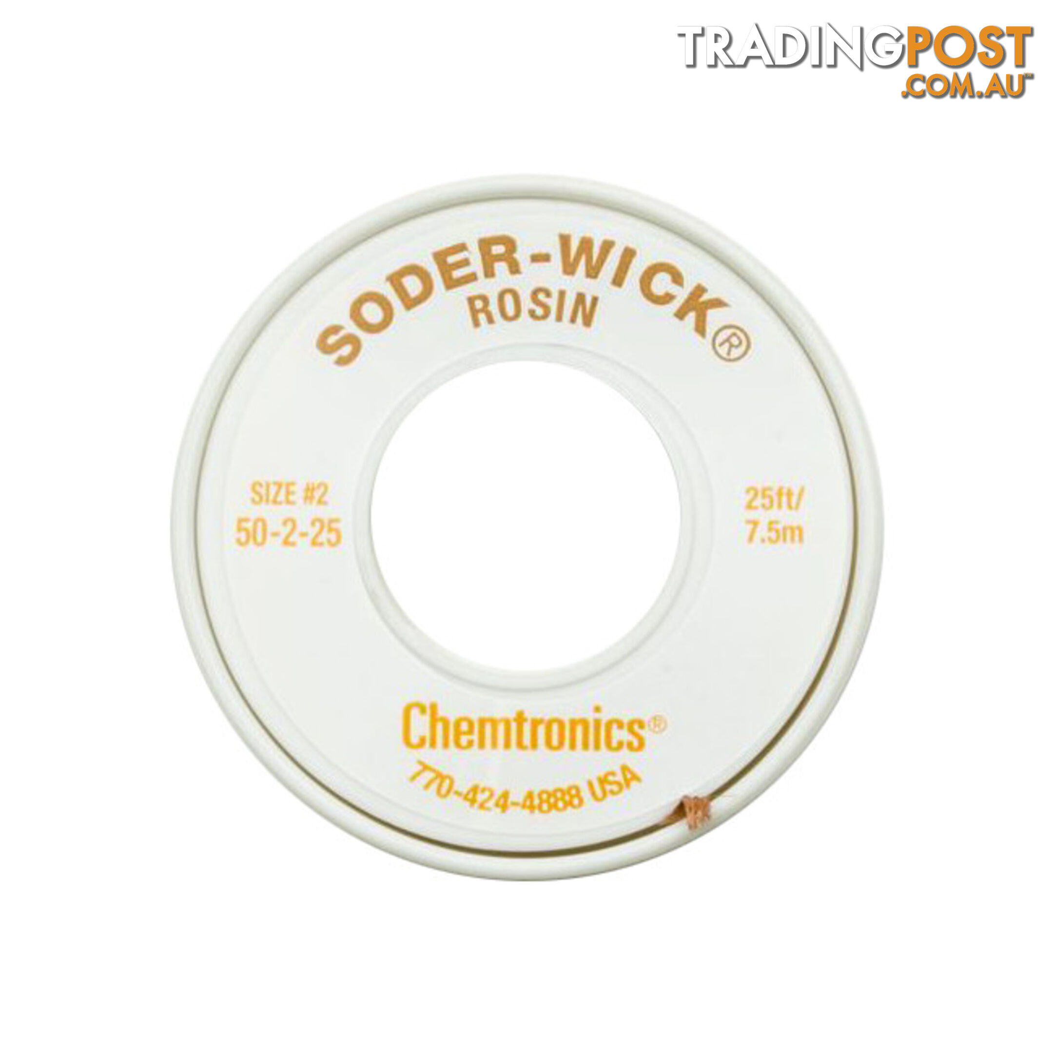 50-2-25 1.5MM X 7.5M SODER WICK YELLOW DESOLDERING BRAID #2