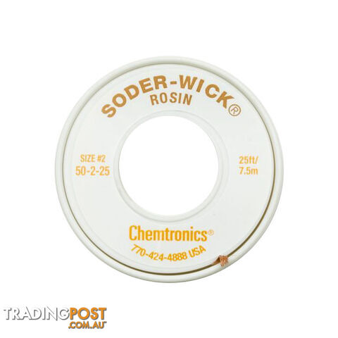 50-2-25 1.5MM X 7.5M SODER WICK YELLOW DESOLDERING BRAID #2