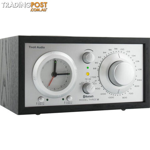 M3USBTBLK MODEL THREE BT - BLACK/ SILVER BLUETOOTH AM/FM CLOCK RADIO - photo 2 of 4