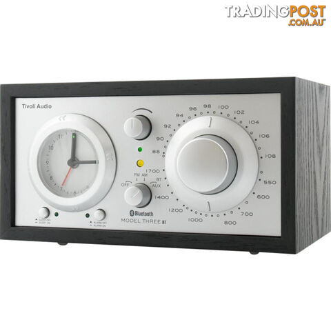 M3USBTBLK MODEL THREE BT - BLACK/ SILVER BLUETOOTH AM/FM CLOCK RADIO - photo 3 of 4