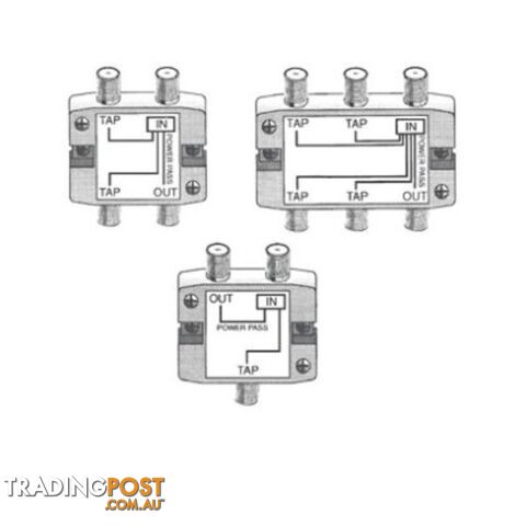 ST3115PP 1 WAY 15DB 'F' TAP / SPLITTER
