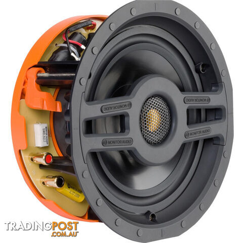 CS180R SLIM 8" 2 WAY CEILING SPEAKER MMP11 BASS AND C-CAM TWEETER