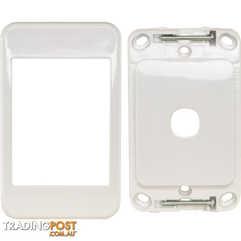 PK4591 1 GANG WALL PLATE WHITE CLIPSAL 2000 SERIES - photo 2 of 2