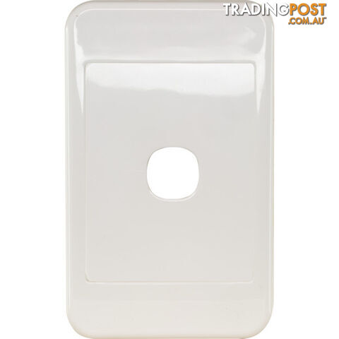 PK4591 1 GANG WALL PLATE WHITE CLIPSAL 2000 SERIES
