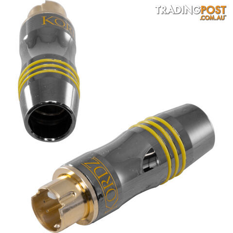 KPDSVID 4 PIN MINI DIN S-VIDEO PLUG GOLD