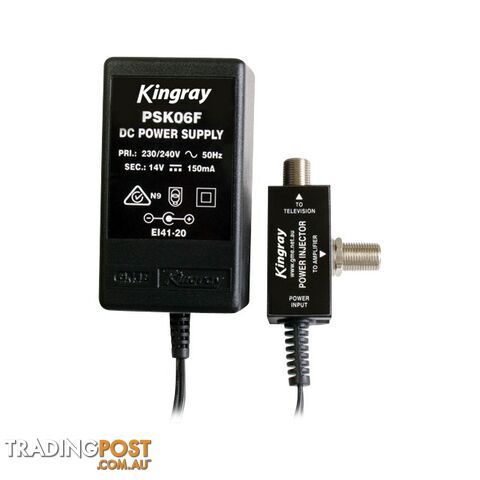 PSK06F 14V DC 150MA POWER SUPPLY 'F' TYPE KINGRAY
