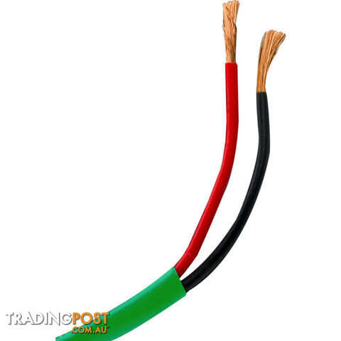 UCA142GNBUR/1M 2 CORE BURIAL SPEAKER CABLE-1M 14 GUAGE - GREEN JACKET