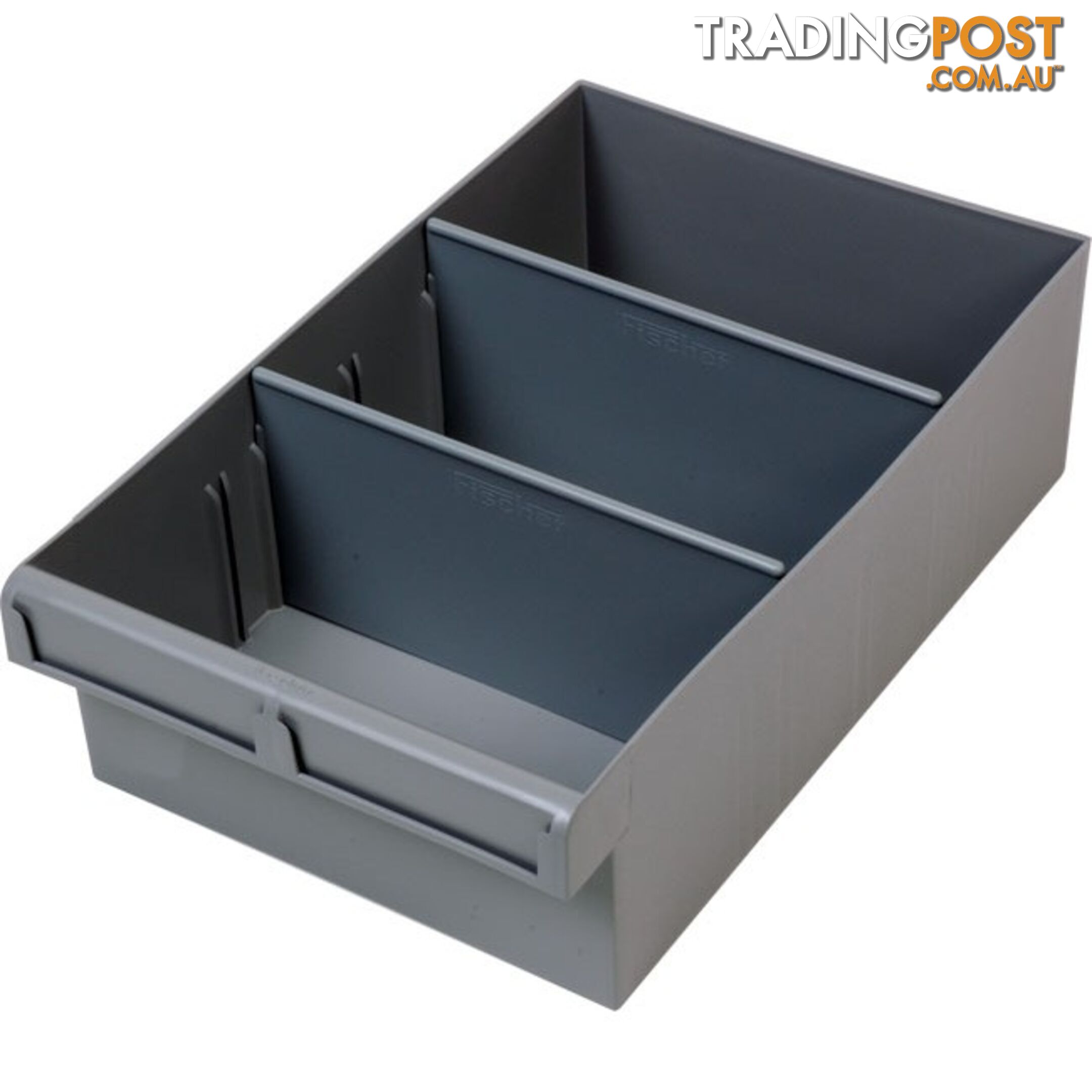 1H024GR GREY 300MM LARGE PARTS TRAY STORAGE DRAWER WITH DIVIDERS