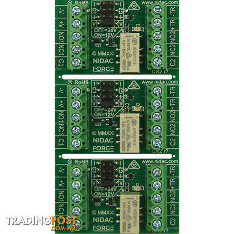 CR2/3 CONTROL RELAY DPDT 3PK