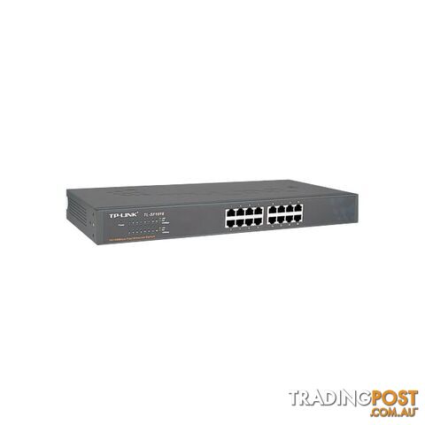 TLSF1016DS 16 PORT ETHERNET SWITCH / HUB RACK MOUNT 10/100M TP-LINK