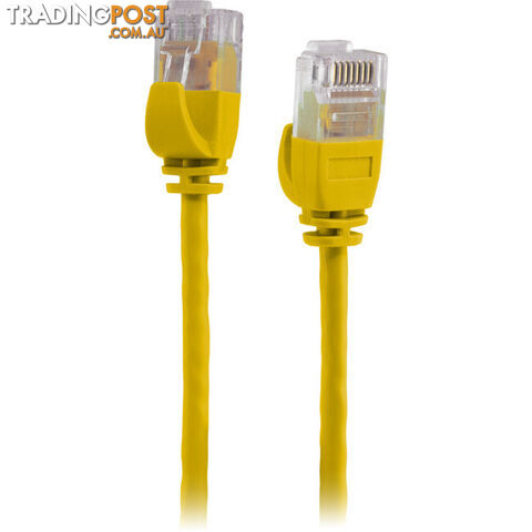 LC6SL0050YL 0.5M SLIM CAT6 PATCH LEAD YELLOW ULTRA THIN - photo 1 of 3