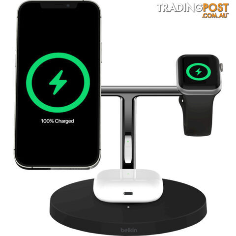BCPCBK 3 IN 1 WIRELESS APPLE CHARGER BOOST CHARGE PRO - photo 4 of 9