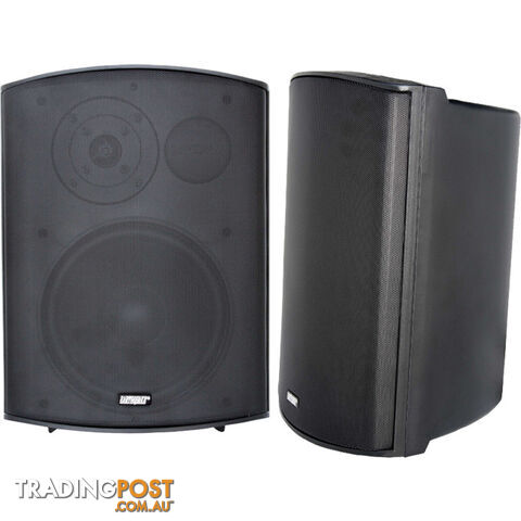 AWS602B 6.5" INDOOR/OUTDOOR SPEAKERS PAIR BLACK EARTHQUAKE