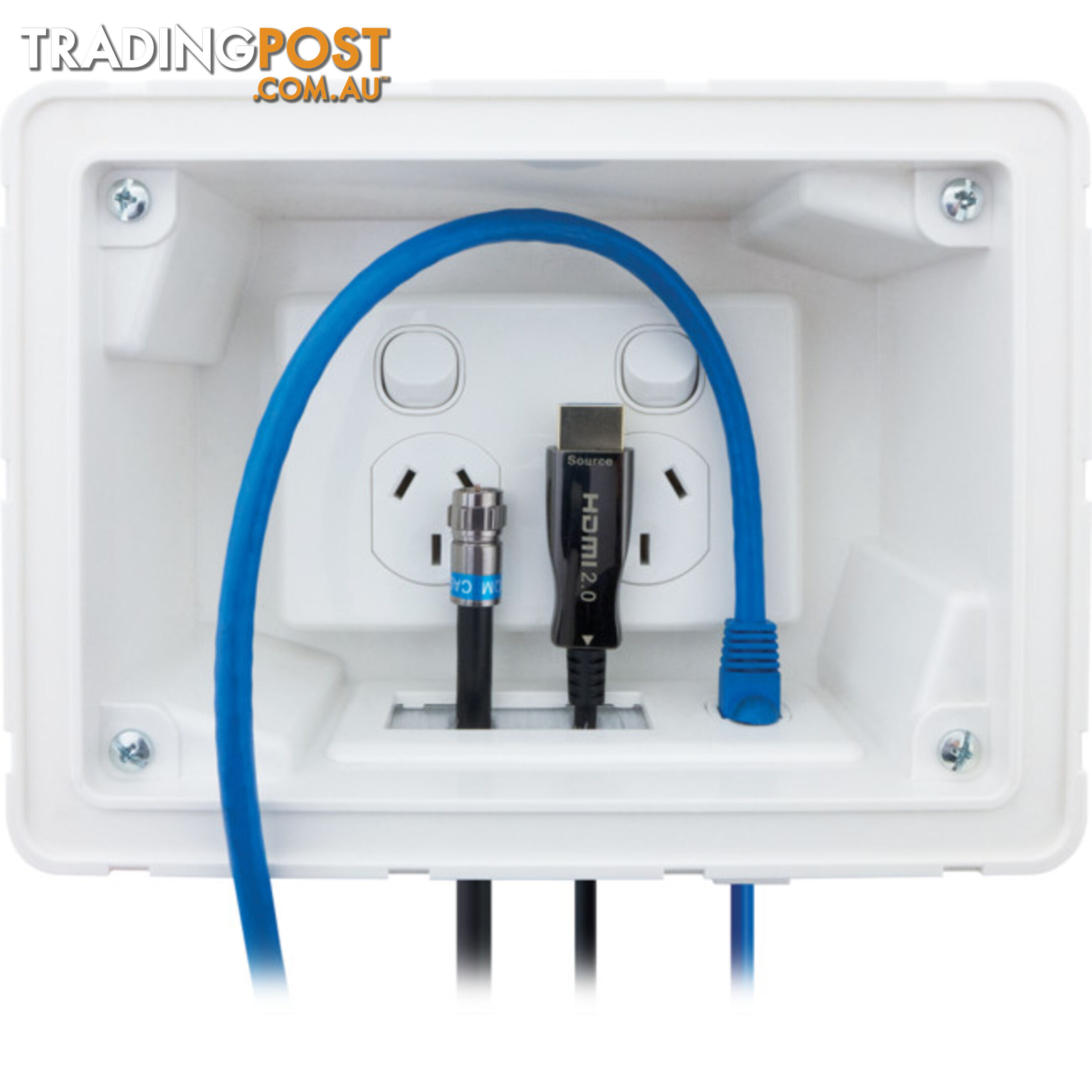 04MM-RP02 RECESSED WALL POINT WITH CABLE MANAGEMENT SYSTEM