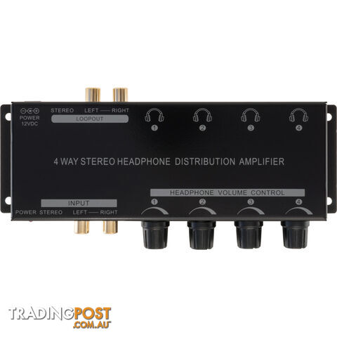 PRO1340 4-WAY HEADPHONE AMPLIFIER WITH LOOP OUT - photo 2 of 2