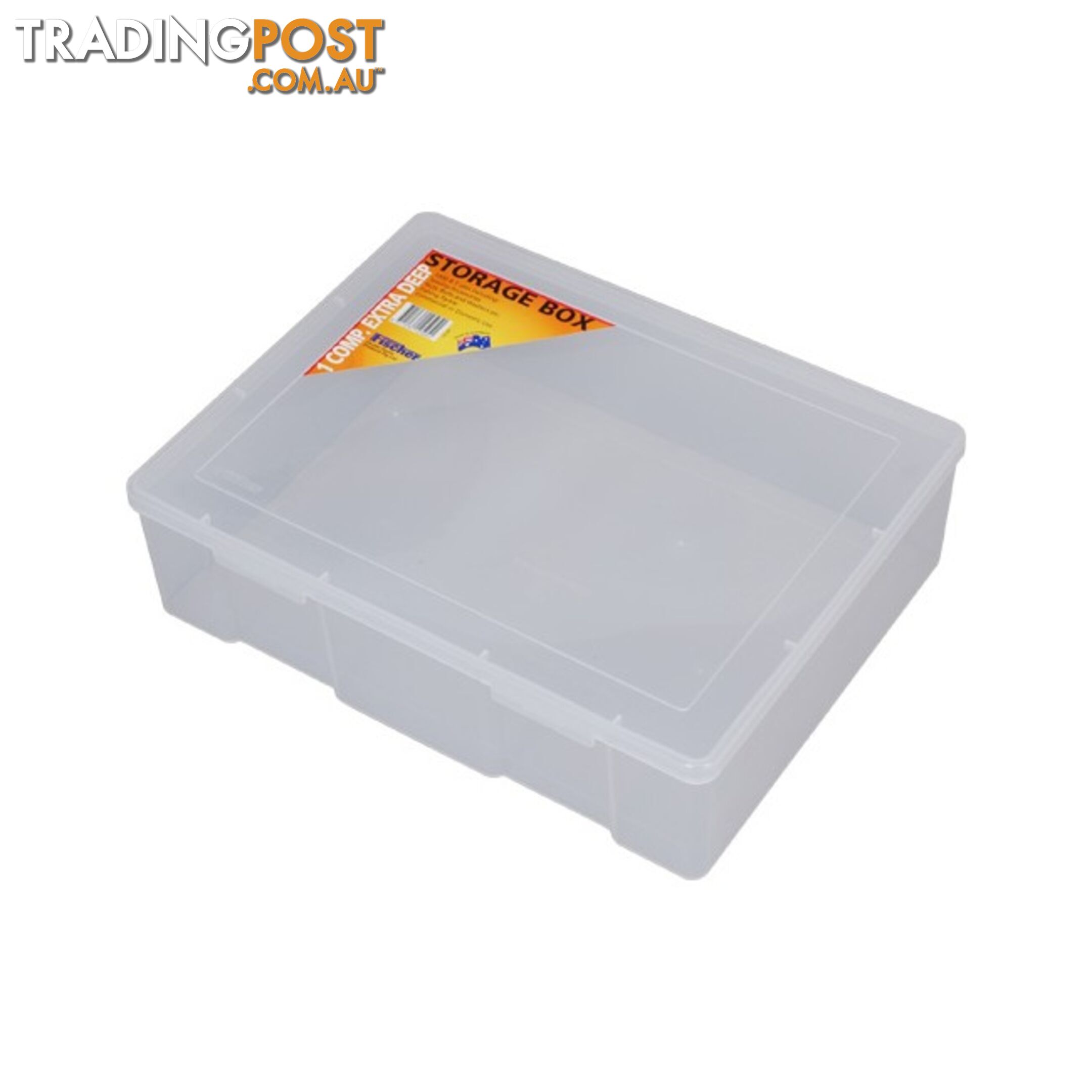 1H091 SINGLE A4 SIZED STORAGE BOX LARGE EXTRA DEEP PLASTIC CASE