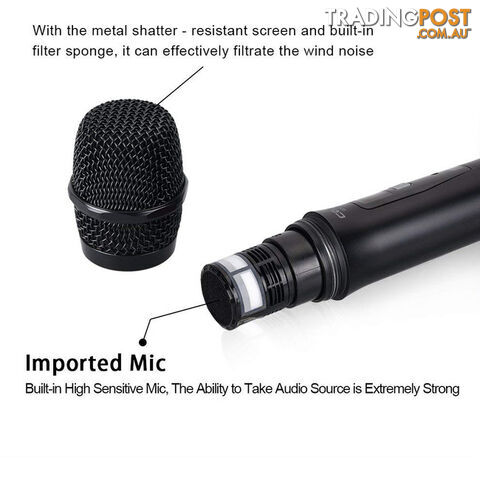WM300HTX UHF WIRELESS MICROPHONE ONE TRANSMITTER - photo 3 of 8