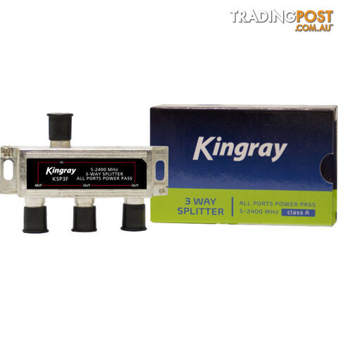 KSP3F 3 WAY F-TYPE SPLITTER FOXTEL APPROVED F30951