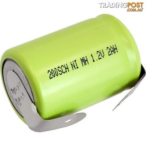 GP200SCHT 2000MAH NIMH 4/5 SUB C WITH TAGS RECHARGEABLE BATTERY GP
