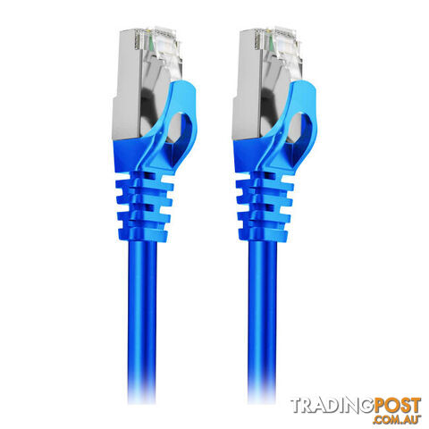 LC8018 30M CAT7 10GBE ETHERNET CABLE BLUE TRIPLE SHIELDING