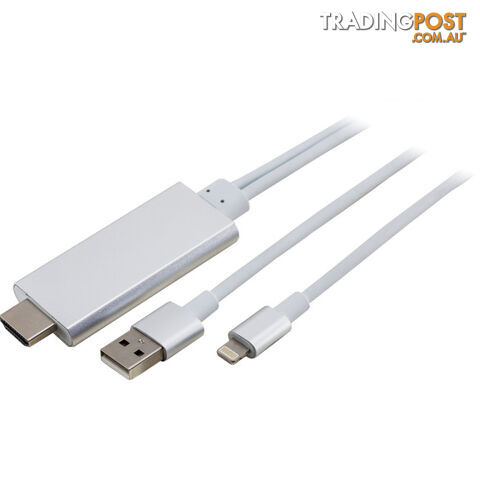 8P2HDMI LIGHTNING TO HDMI ADAPTER LEAD IPHONE 5/6 IPAD 8 PIN TO HDMI