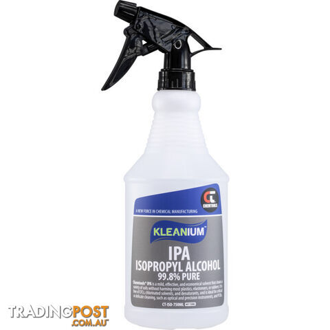 ISO700 700ML 99.8% ISOPROPYL ALCOHOL 750ML TRIGGER BOTTLE