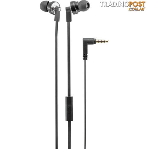 EP17 IN EAR EARPHONE WITH MIC BLACK AND GREY COLOUR