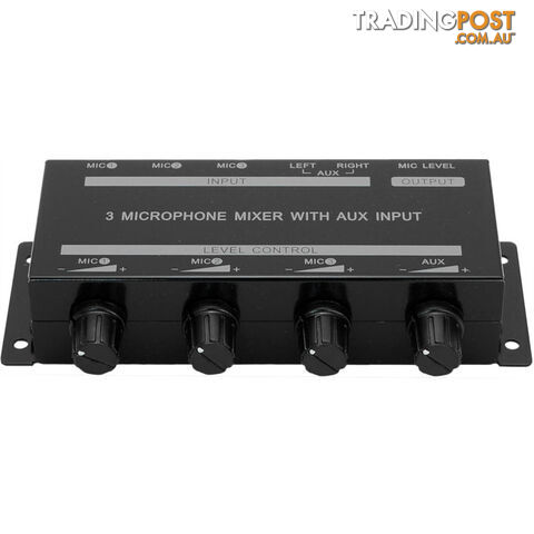 PRO1348 3CH MICROPHONE MIXER WITH AUX INPUT - photo 2 of 3