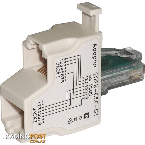 PK4542 RJ45 DATA/VOICE LINE SPLITTER 1X RJ45 PLUG TO 2X RJ45 SOCKET
