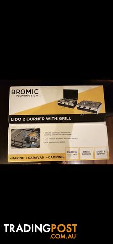 BROMIC LIDO CAMPER 2 BURNER + GRILL