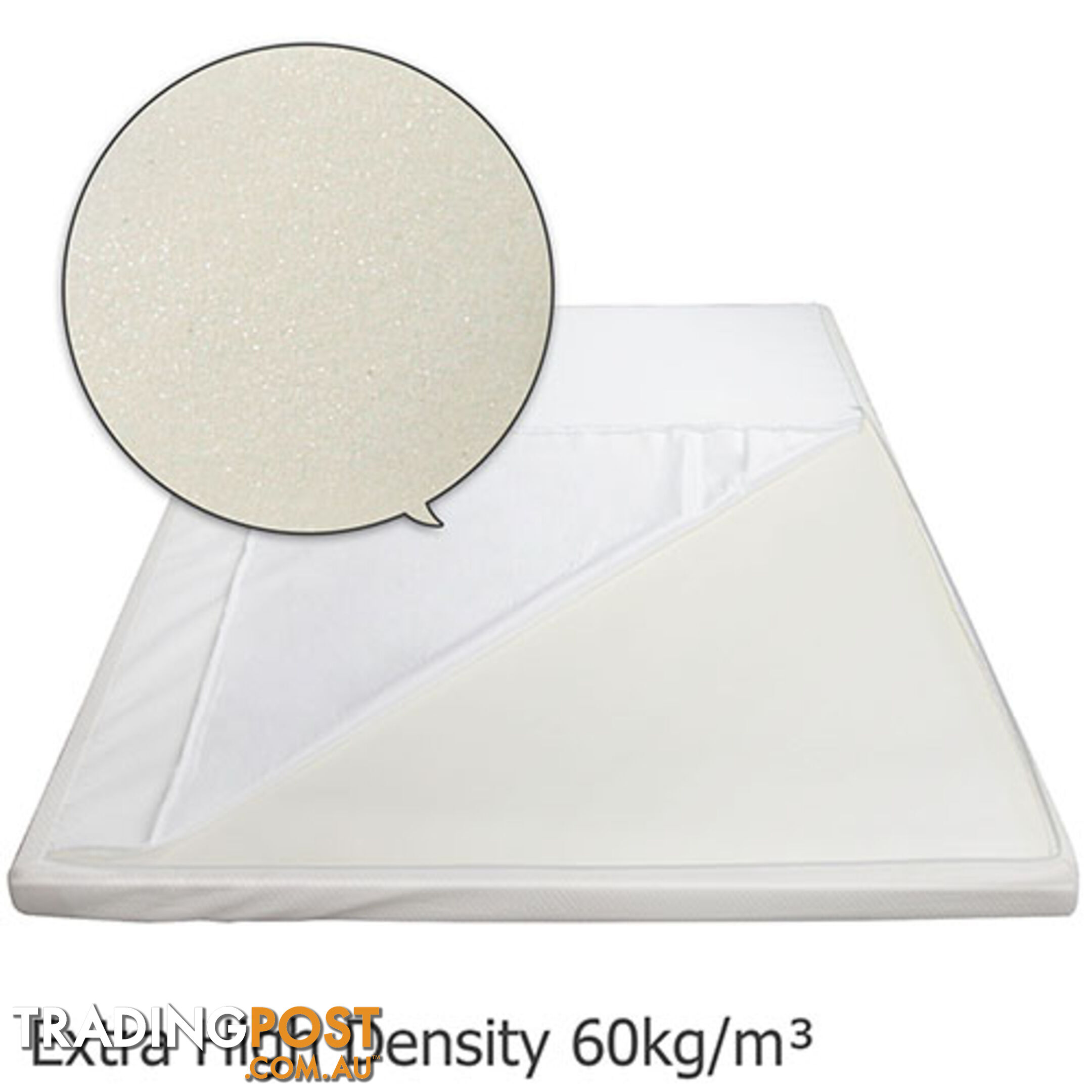 8cm Visco Elastic Memory Foam Mattress Topper Extra High Density Underlay Double