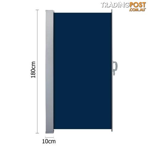 Retractable Side Awning - Blue