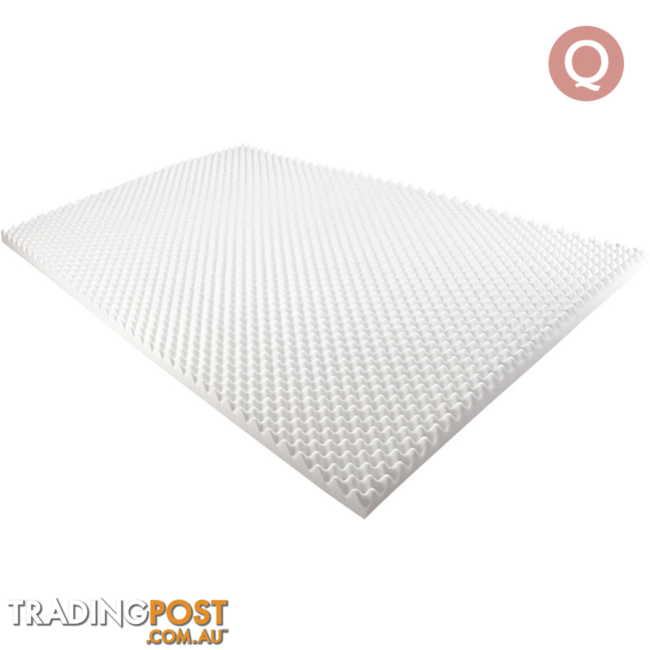 Premium 5cm Egg Crate Mattress Topper Anti-bacterial Underlay Protector Queen