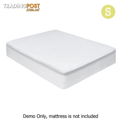 140GSM Terry Cotton Waterproof Mattress Protector Fully Fitted Bed Cover Single