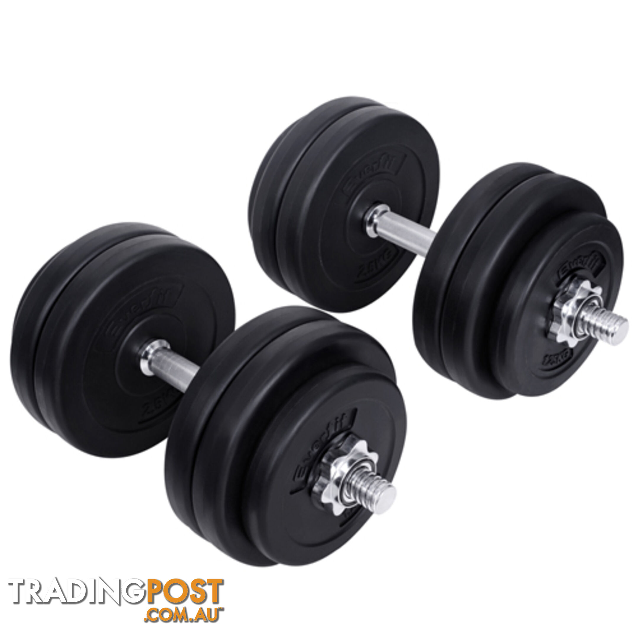 30KG Dumbbell Set Home Gym Fitness Exercise Body Workout Adjustable Weights