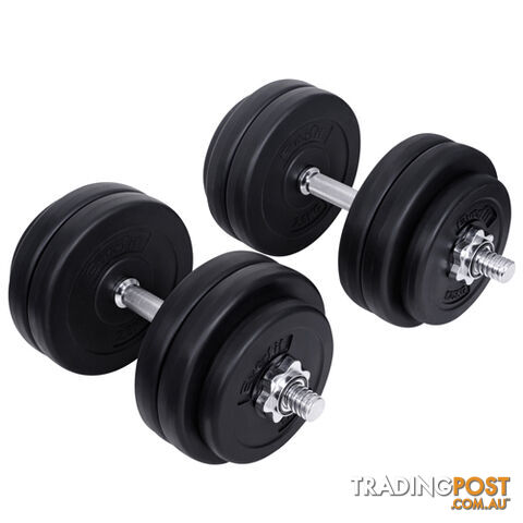 30KG Dumbbell Set Home Gym Fitness Exercise Body Workout Adjustable Weights