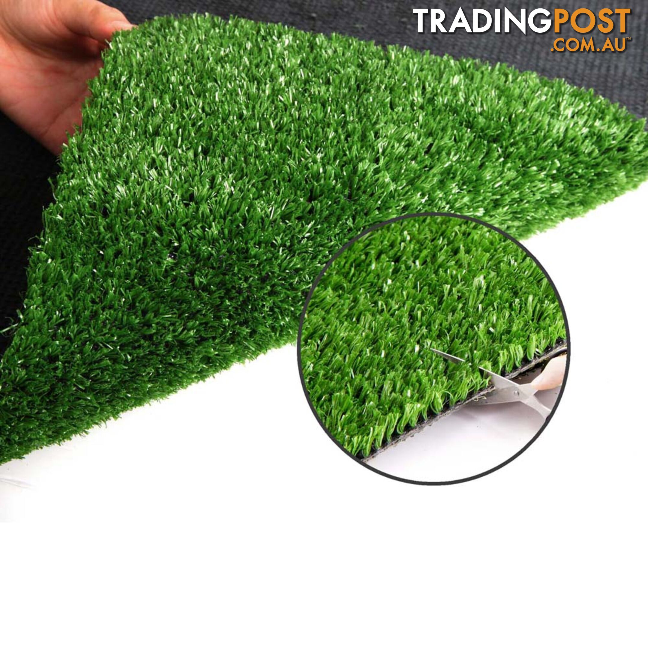 Artificial Grass 10 SQM Polypropylene Lawn Flooring 15mm Green