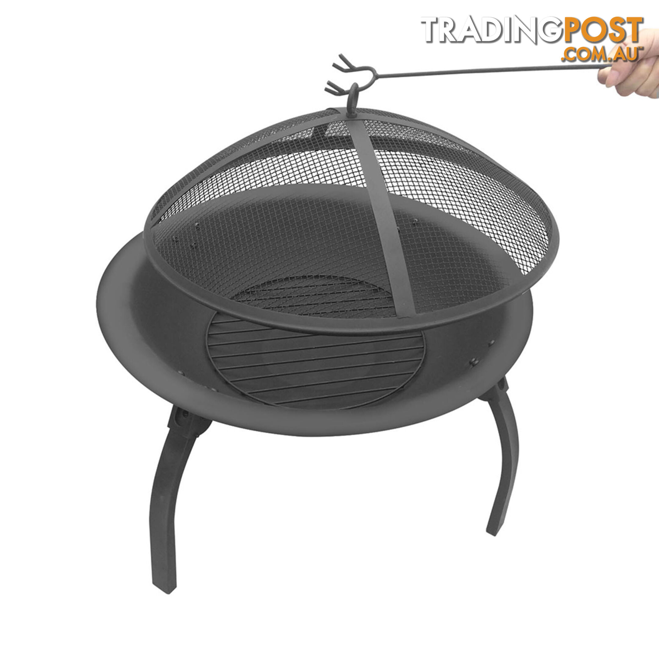 30 Inch Outdoor Garden Camping Portable Foldable Fire Pit BBQ Fireplace