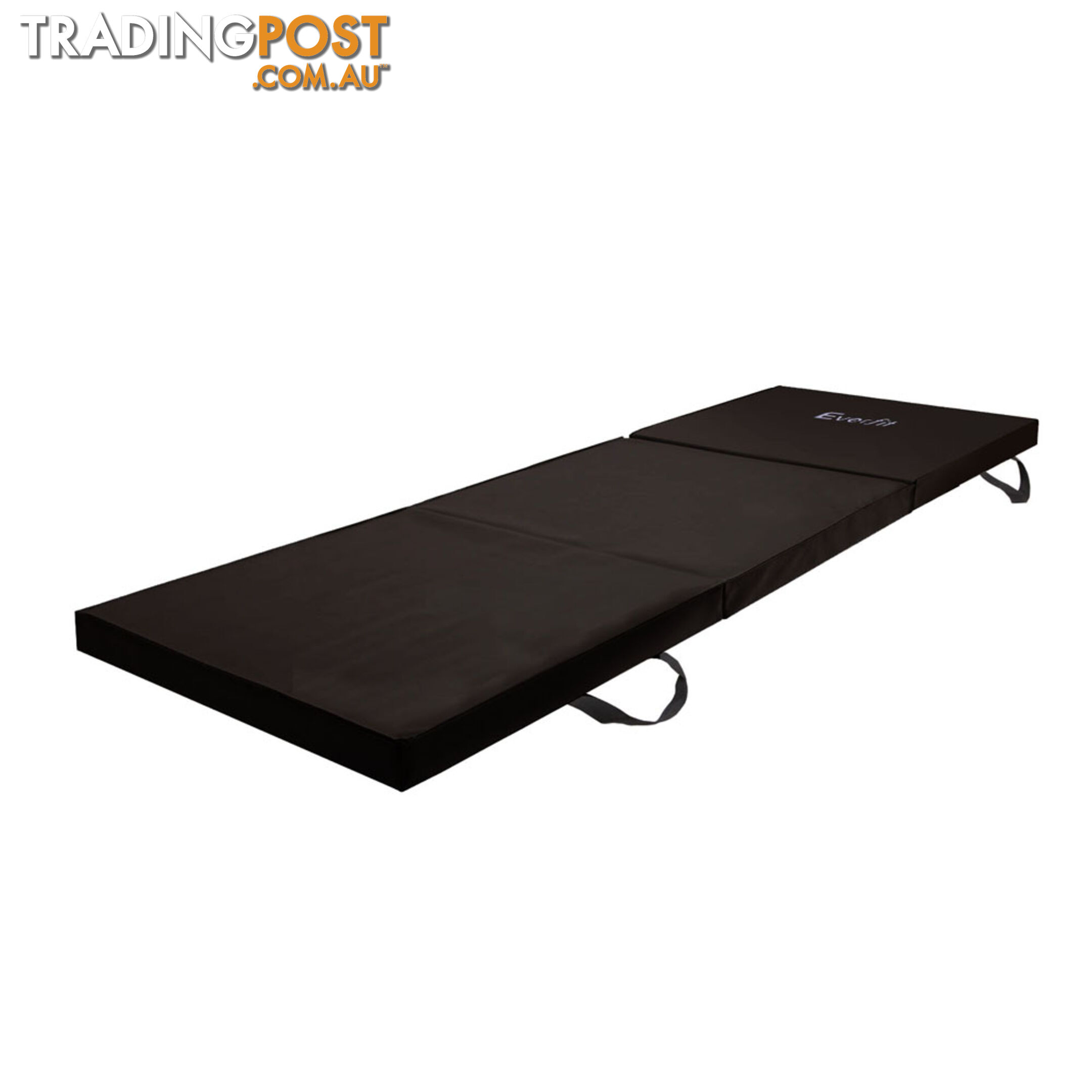 Trifold Exercise Mat Floor Black