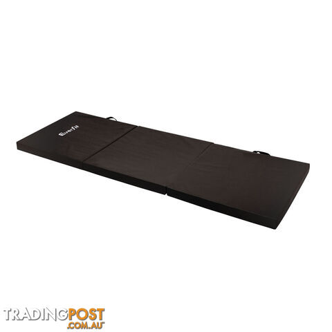 Trifold Exercise Mat Floor Black